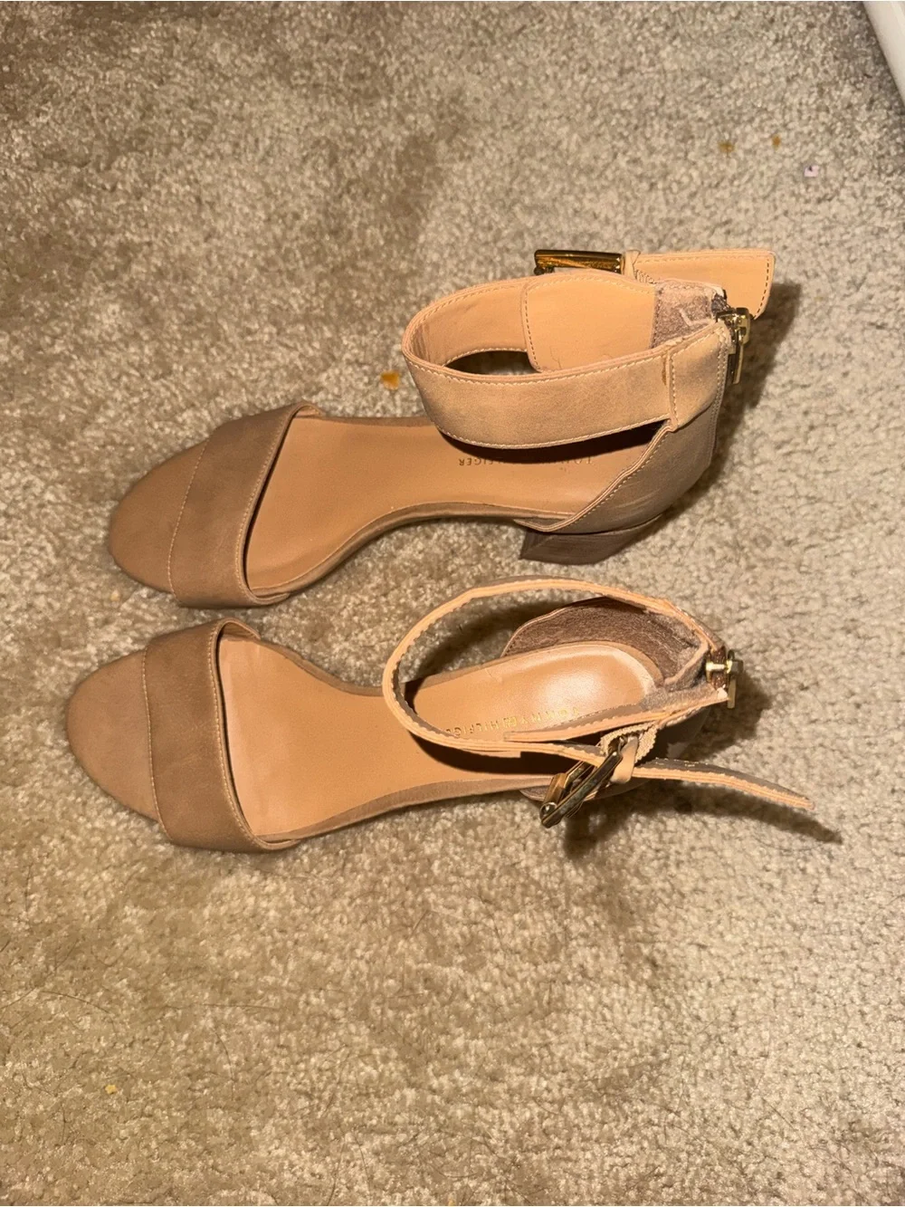 Tommy Hilfiger Nude Tan Block Heel Sandal